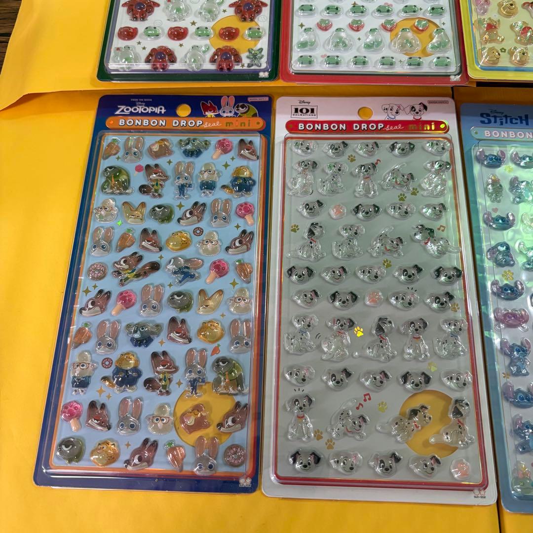 【正規品】ボンボンドロップシール　ミニ　ディズニー 全8種セット　mini