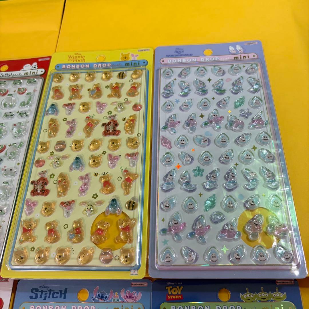 【正規品】ボンボンドロップシール　ミニ　ディズニー 全8種セット　mini