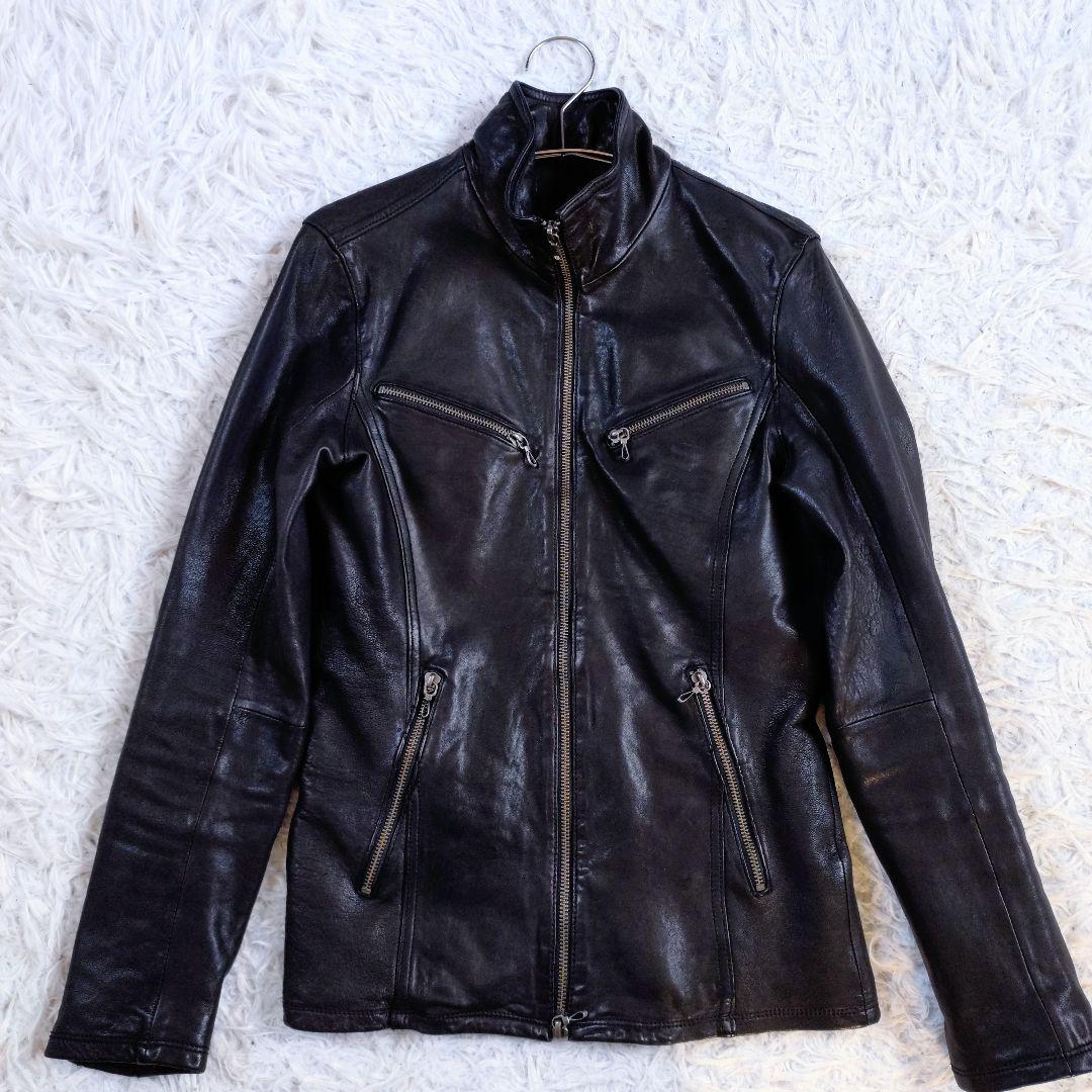JVKE様 専用】FUGA Y2K レザージャケット 本革 ハイネック - メルカリ