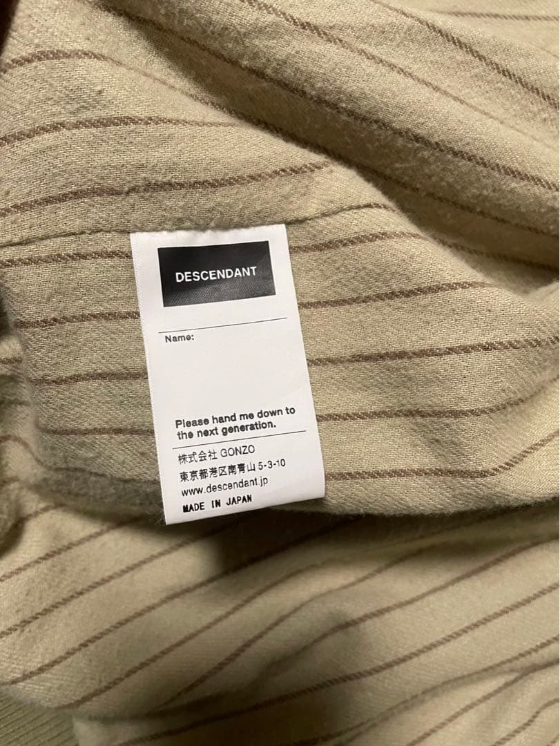 DESCENDANT PRT COTTON JACKET BEIGE - メルカリ