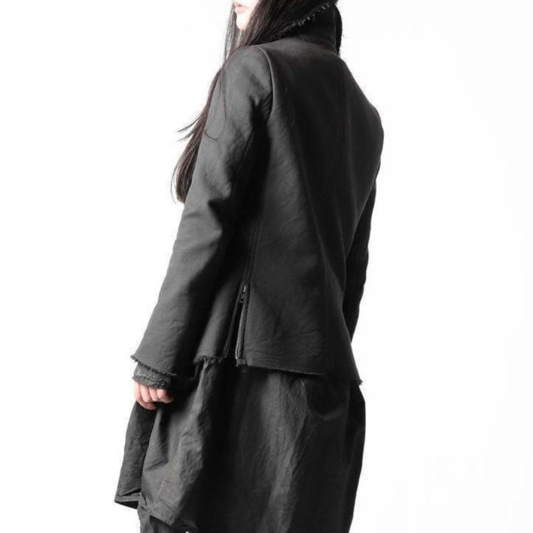 【フォロー割引適用】ヌード マサヒコマルヤマ ライダースジャケット S チャコー