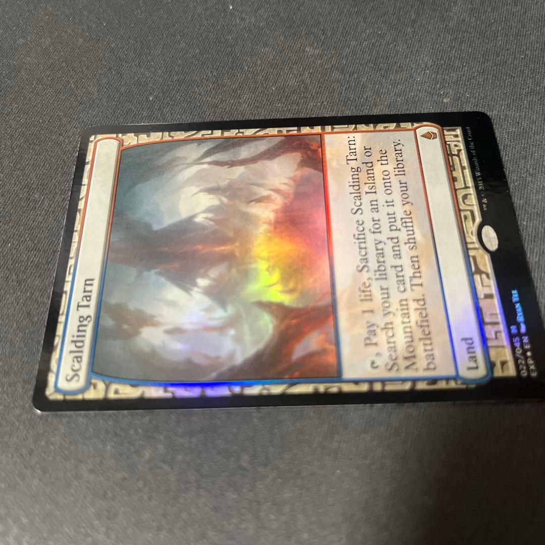④MTG foil 《沸騰する小湖/Scalding Tarn》[EXP]
