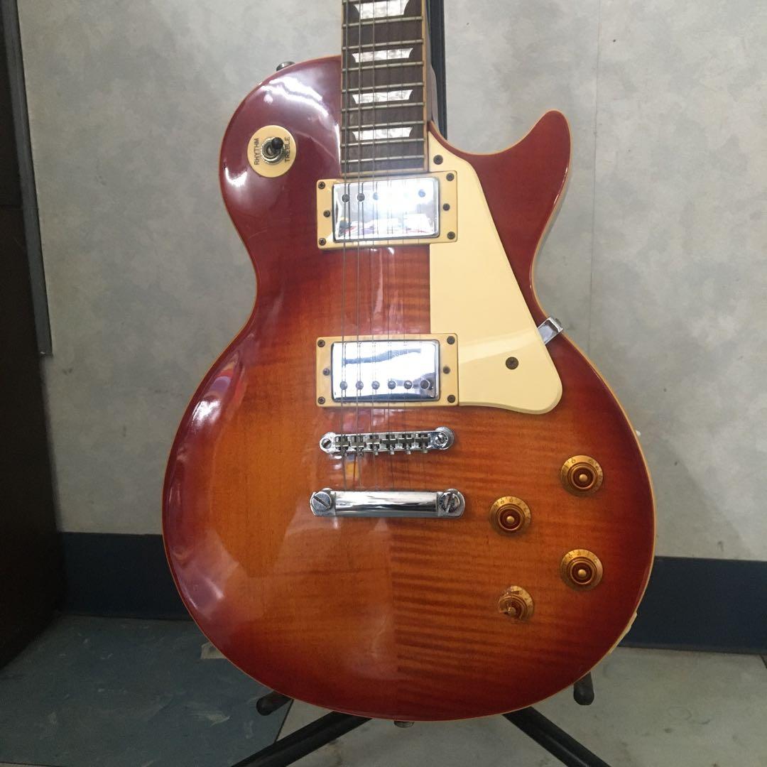 エピフォン　レスポールモデル　エレキギター　スタンド付き