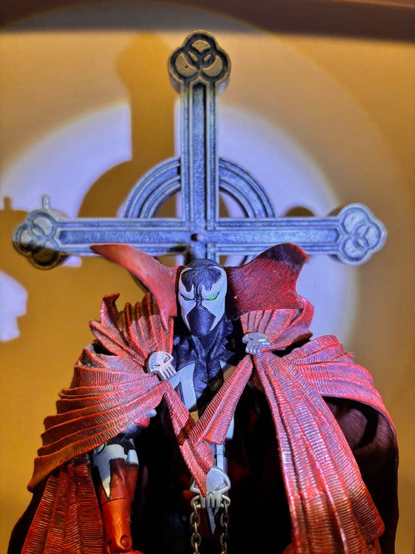 マクファーレントイズ スポーン フィギュア 2002年製 十字架台座