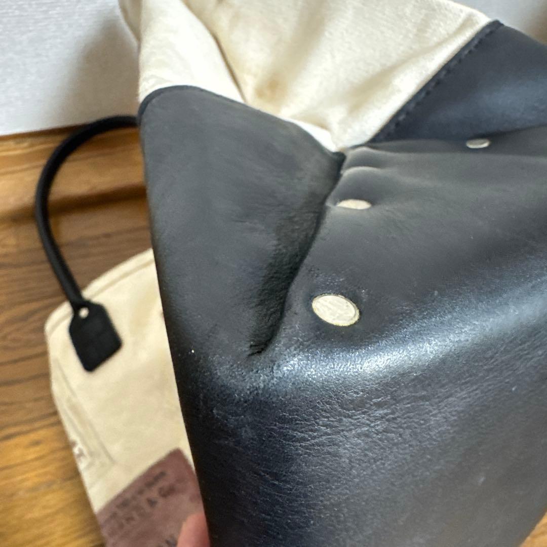 GLADHAND ハンドペイント ヘリテージレザー キャンバス トートバッグ