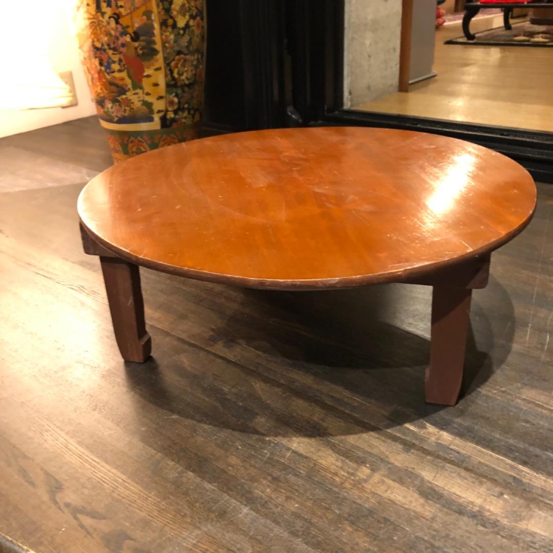 昭和レトロ アンティーク ちゃぶ台 折りたたみ式 木製 机 ローテーブル