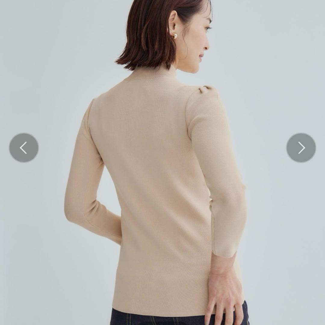 美品♡BORDERS at BALCONY パールレーヨンニット36 ベージュ - メルカリ