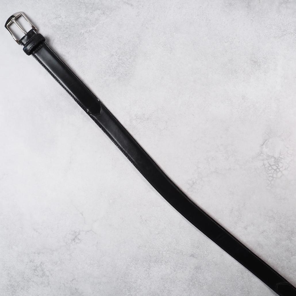 ALDEN ホーウィン社シェルコードバン レザーベルト 0915 黒 32/80