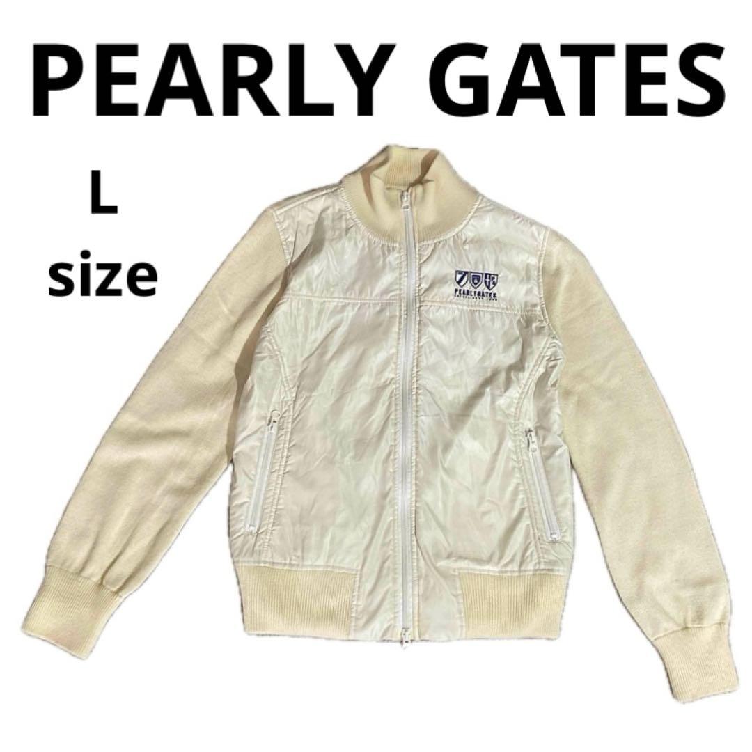 パーリーゲイツ アイボリー ジャケット ジップアップセーター ニット L