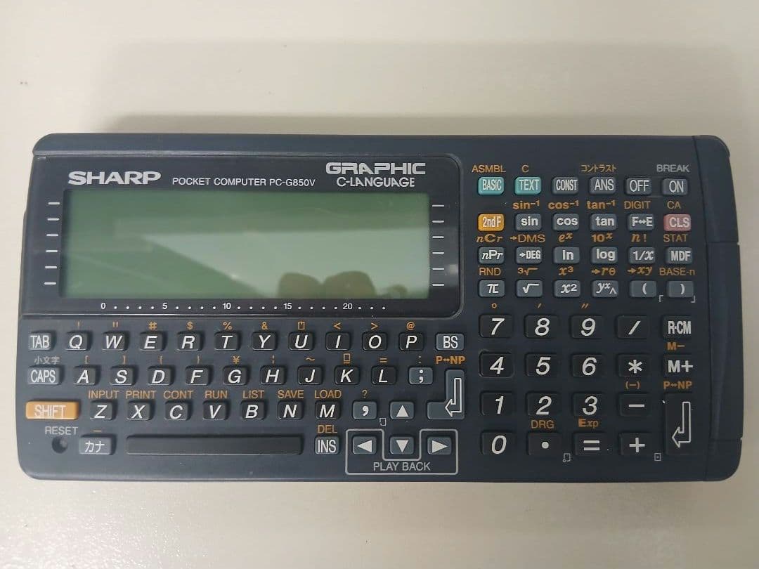 ポケットコンピュータ 希少マニュアル付SHARP PC-G850V 動作確認済 SHARP - SHARP ポケットコンピュータ PC-G850 V 動作確認済の通販 by
