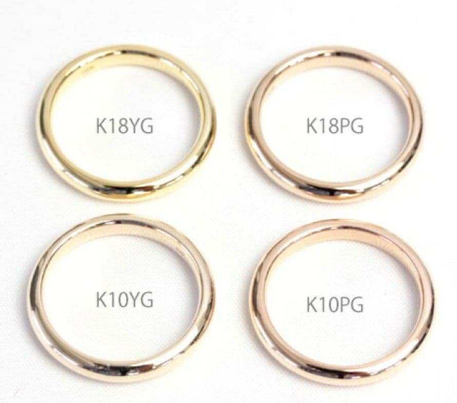 K10ピンクゴールド ブラウンダイヤハーフエタニティリング 0.5ct