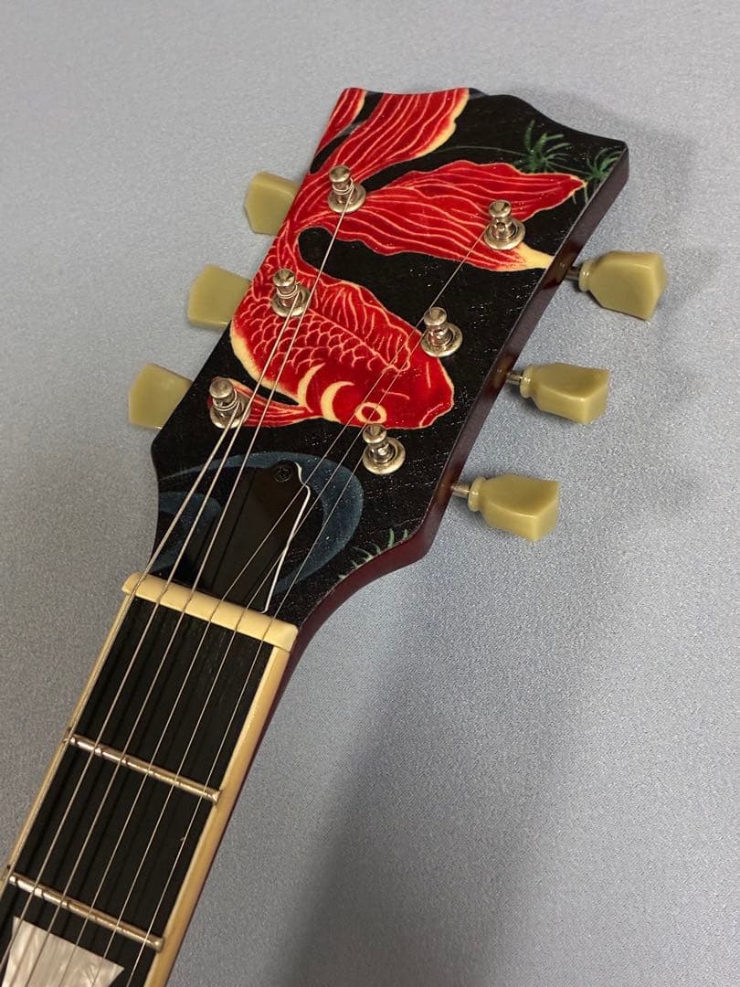 金魚柄 レスポールタイプギター