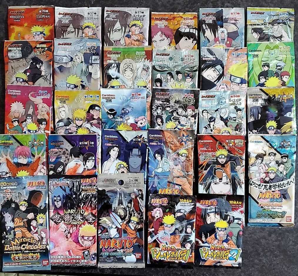 ナルト カード 未開封 パック サスケ カカシ グッズ NARUTO カード ナルトカード 引退品 NARUTO ナルト サスケ サクラ カカシ