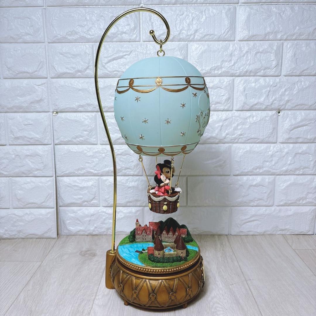 ディズニー ミッキー＆ミニー バルーンランプ LED照明 時計 オルゴール