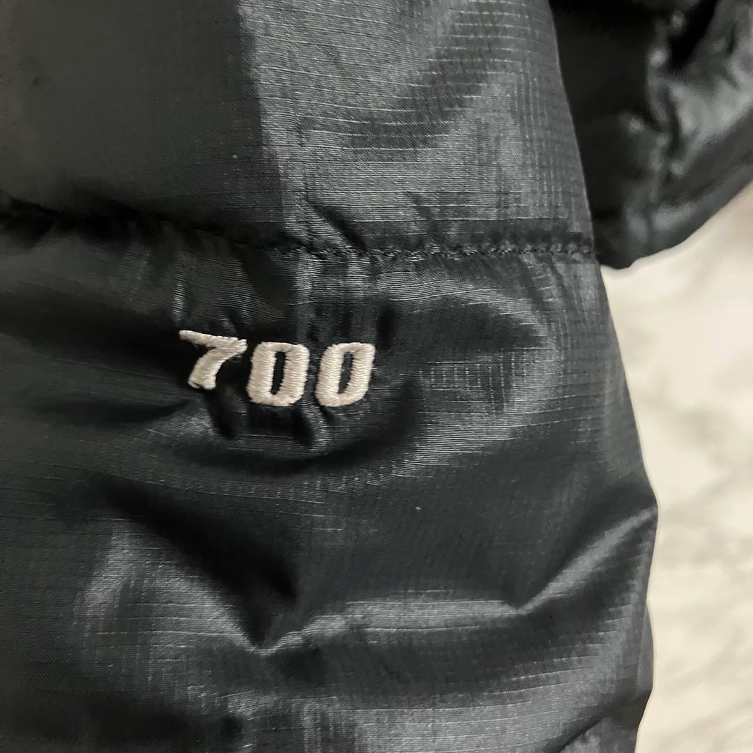 《希少》ザノースフェイス　ヌプシ　ダウンジャケット 刺繍ロゴ　ブラック　M