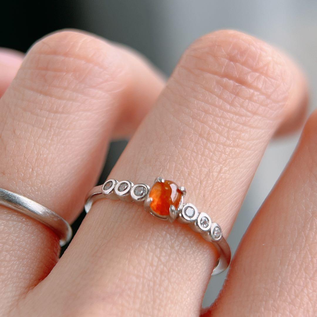 ミャンマー産天然本翡翠 リング シルバー925 - メルカリ