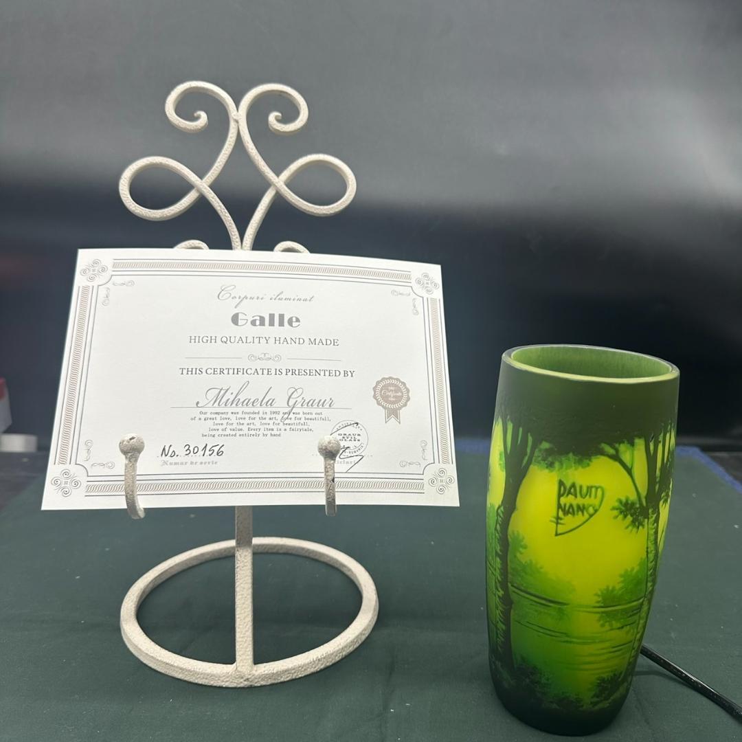 ドームナンシー 筒型 　卓上証明　高さ17.5cm 被せガラス　アンテルカレール ドームナンシー 筒型 卓上証明 高さ17.5cm 被せガラス アンテルカ