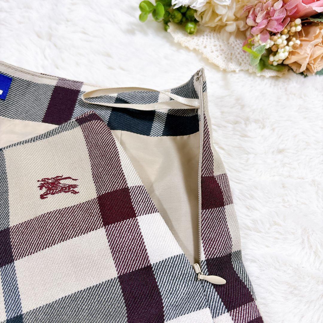 バーバリーブルーレーベル ノバチェック柄キュロットスカート ショート