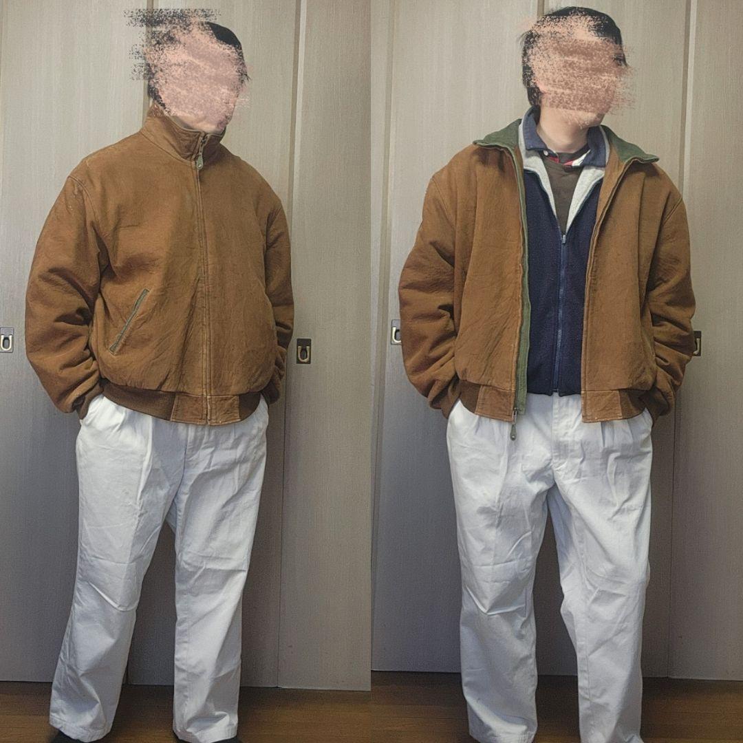 L.L.bean レザージャケット　スウェード　ヌバック　XL