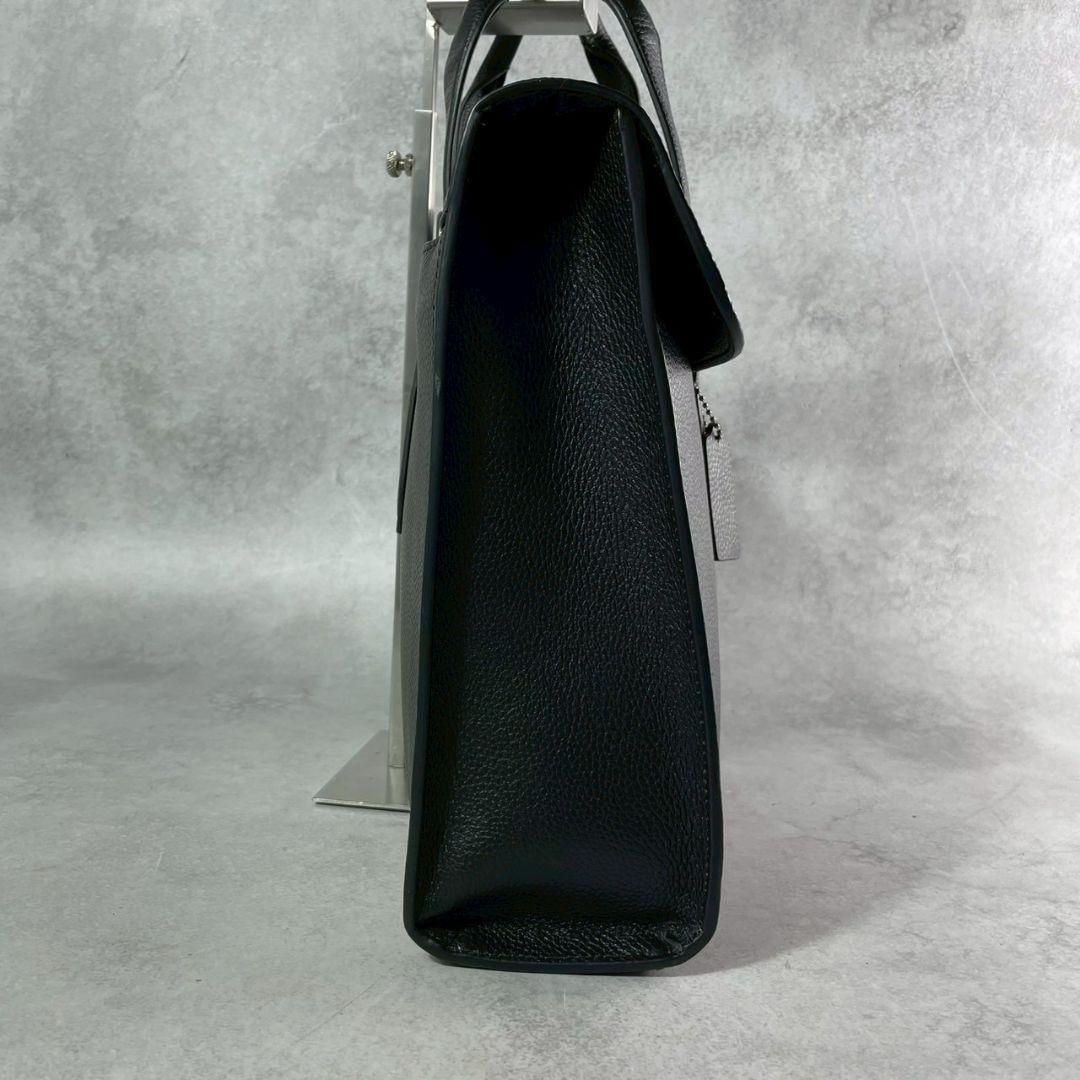 未使用級 コーチ メトロポリタン 2way ビジネスバッグ レザー A4可 黒