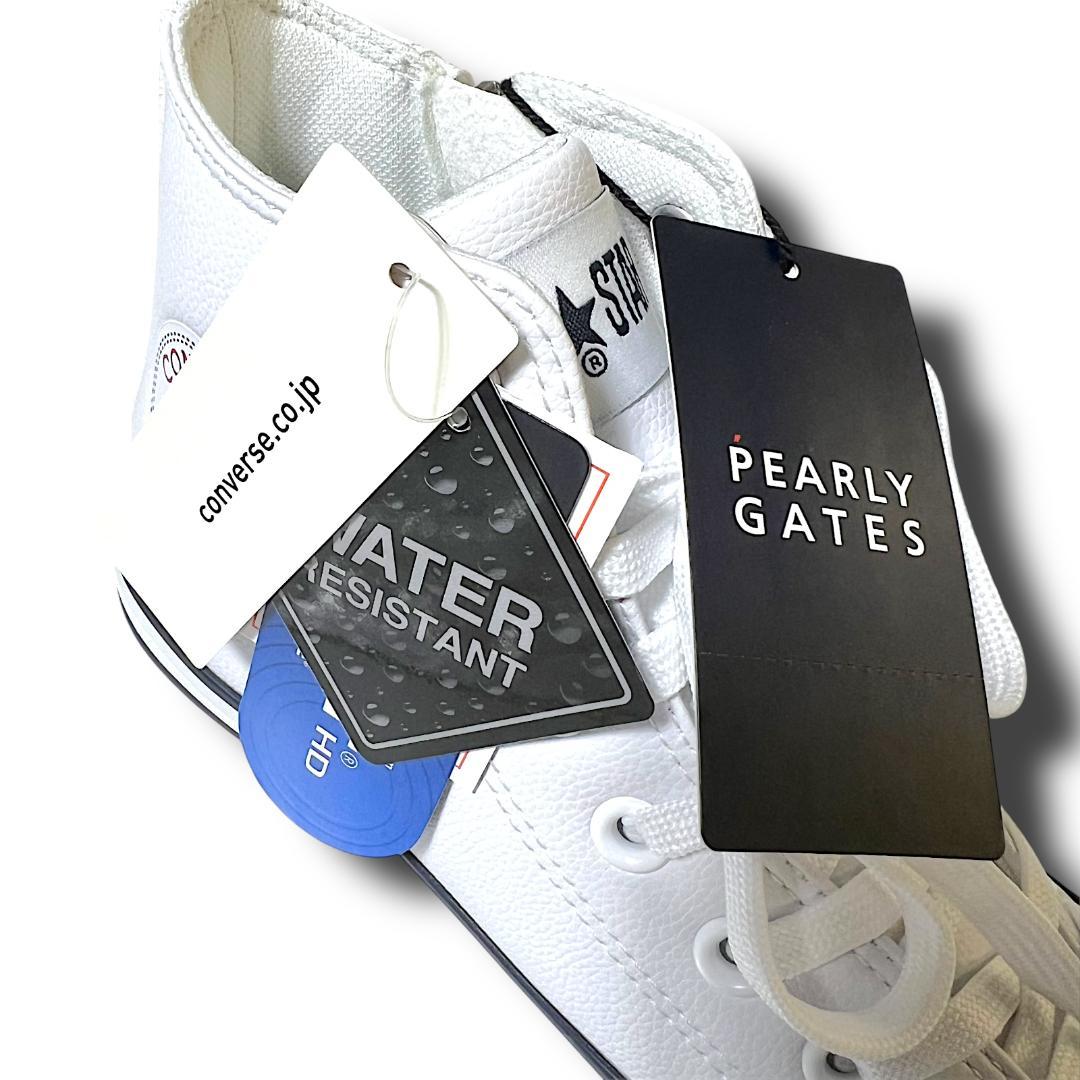 23.5cm パーリーゲイツ×コンバース 希少コラボ ゴルフシューズ スニーカー