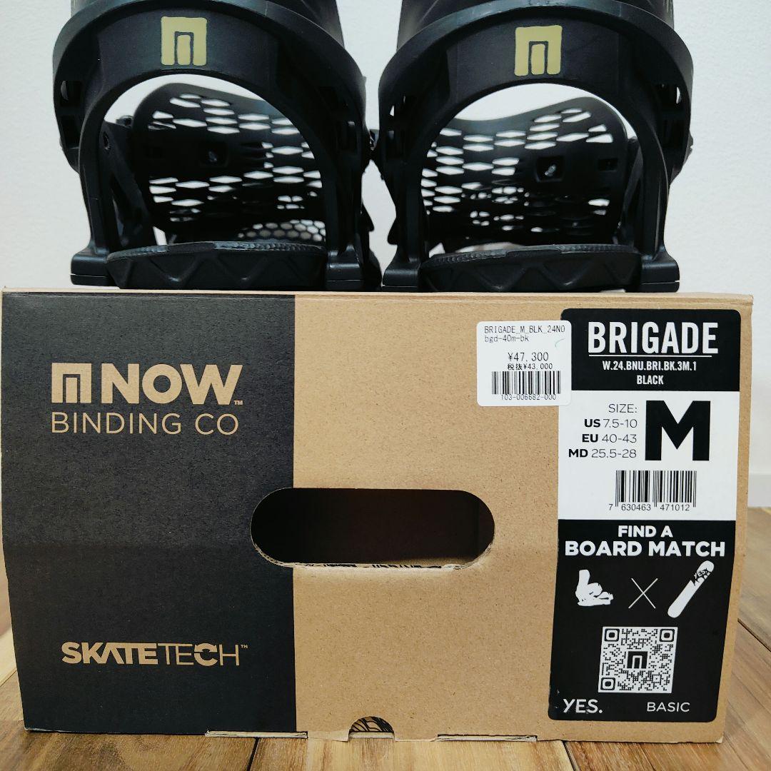 美品】 NOW BRIGADE バインディング Mサイズ(25〜28.5㎝) - メルカリ