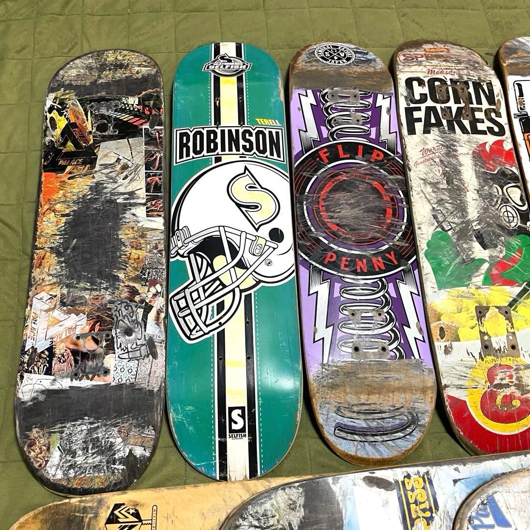 廃デッキ スケボーデッキ DIY まとめ売り スケートボードデッキ 20枚