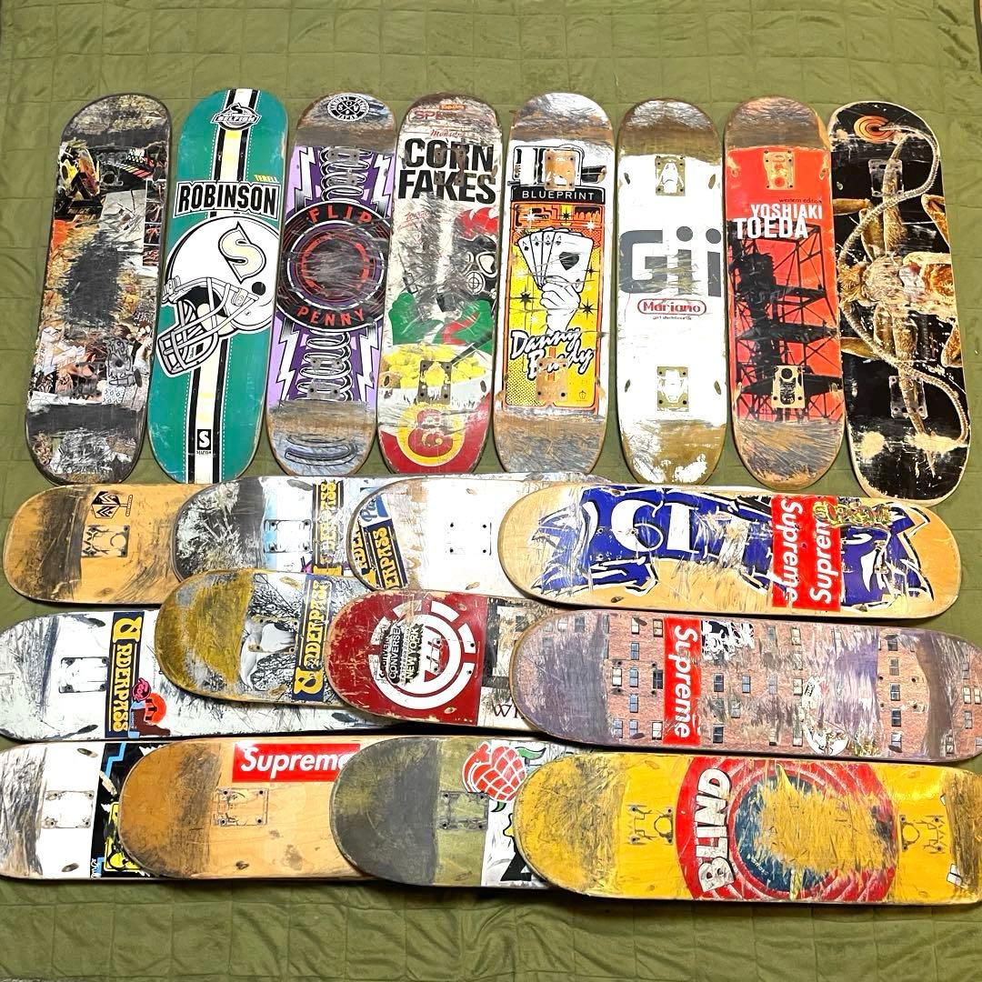 廃デッキ スケボーデッキ DIY まとめ売り スケートボードデッキ 20枚