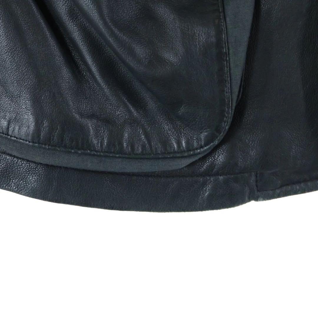 EMPORIO ARMANI ラムレザー テーラードジャケット - メルカリ