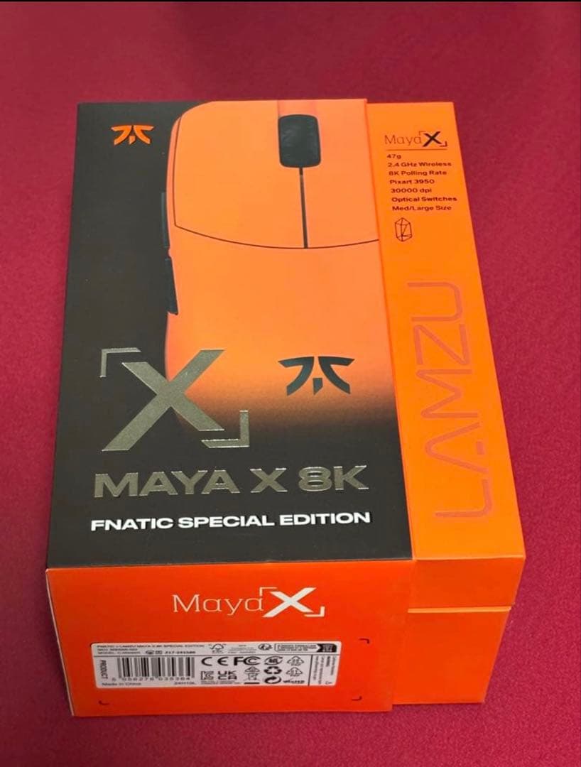 マウス・トラックボール LAMZU Maya X 8K FNATIC SPECIAL EDITION Fnatic x Lamzu MAYA X 8K | Fnatic Shop
