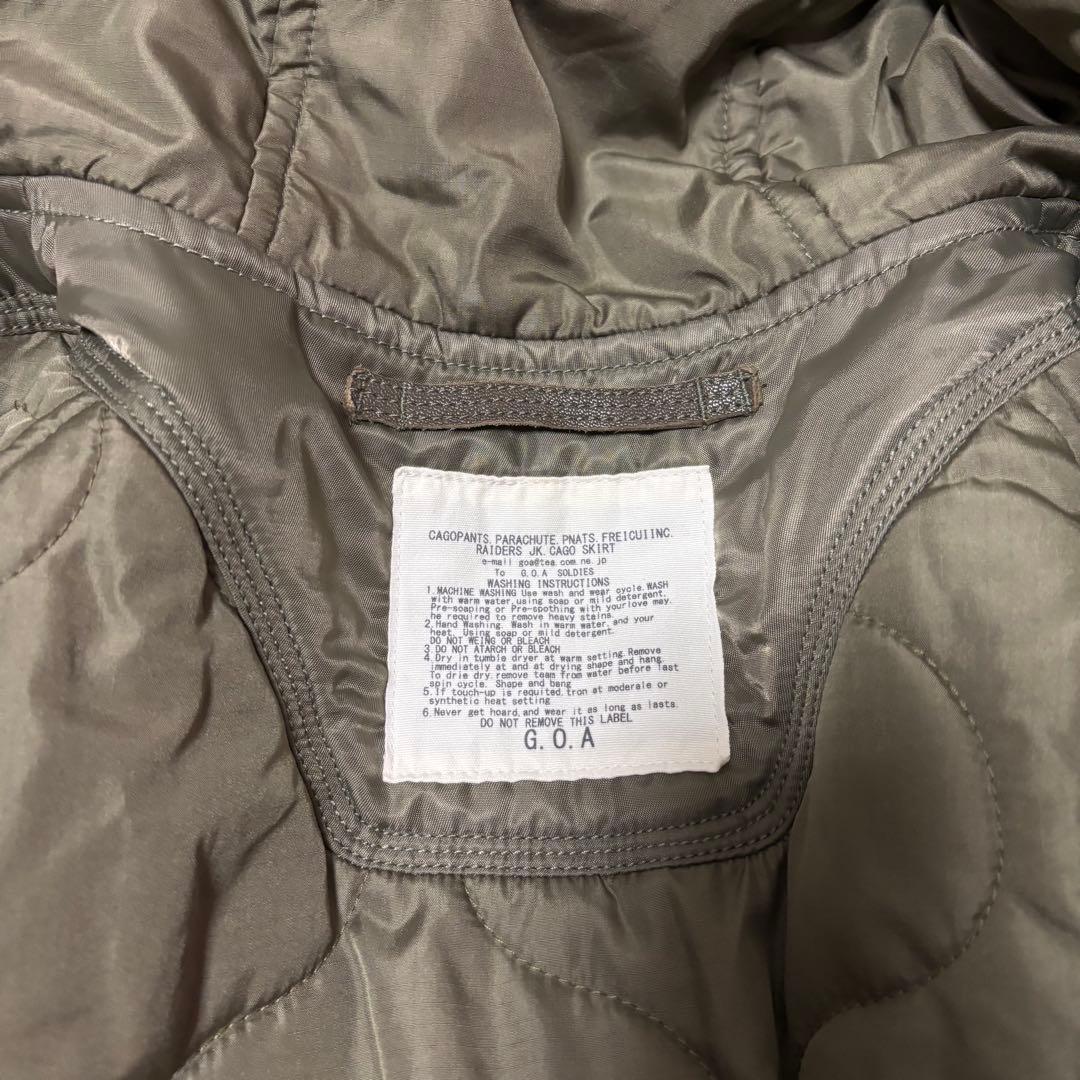 y2k 00s goa ゴア ミリタリージャケット リアルファー ネオグランジ