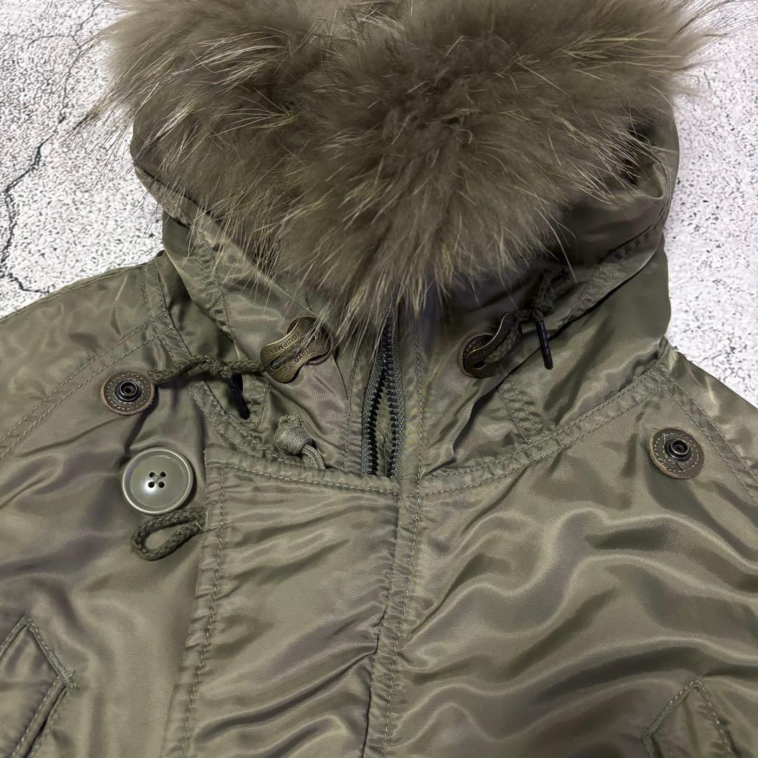 y2k 00s goa ゴア ミリタリージャケット リアルファー ネオグランジ