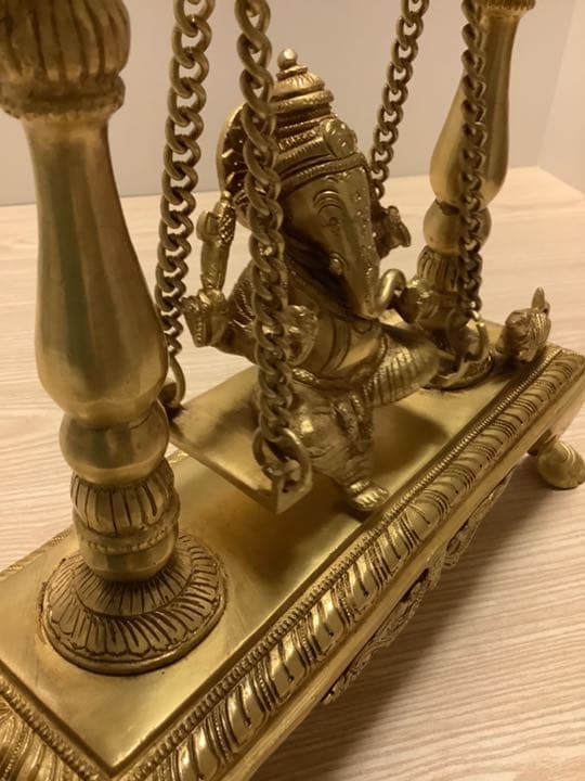 《 新品　送料無料 》 ガネーシャ　ヒンドゥー　チベット密教　3kg超　鍍金