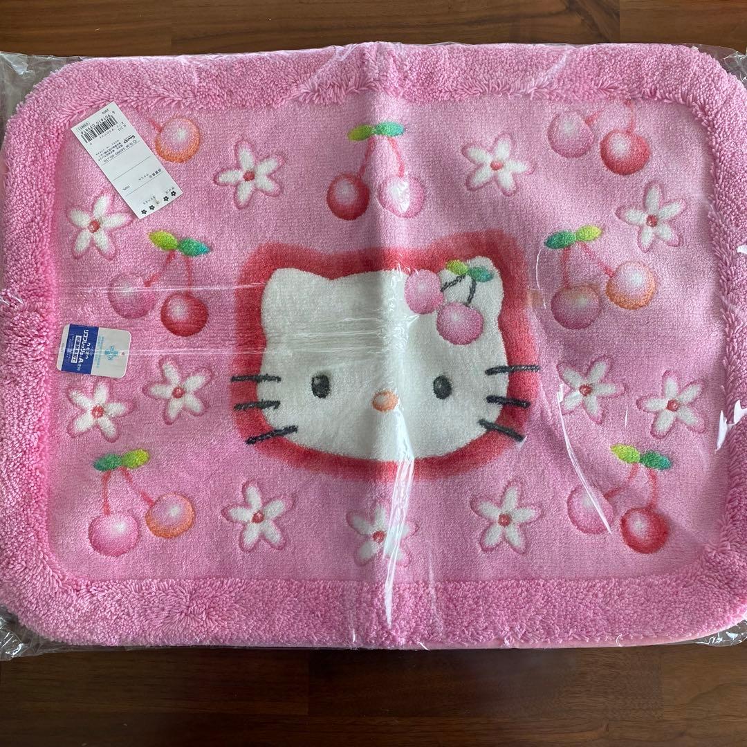 ハローキティ バスマット 当時物 ハローキティ - サンリオ キティ バスマット 50×60 ハローキティ 顔型
