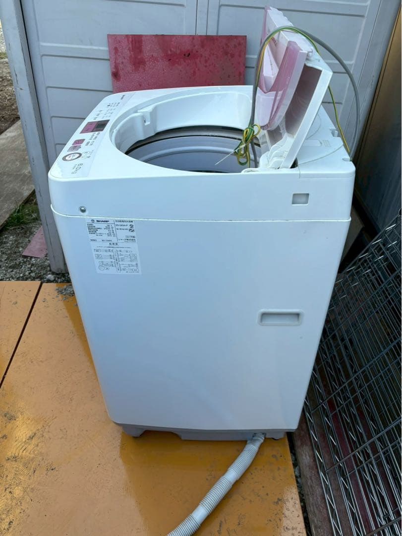 SHARP 6kg 洗濯機 ES-GE6A-P ピンク 2017年製 - メルカリ