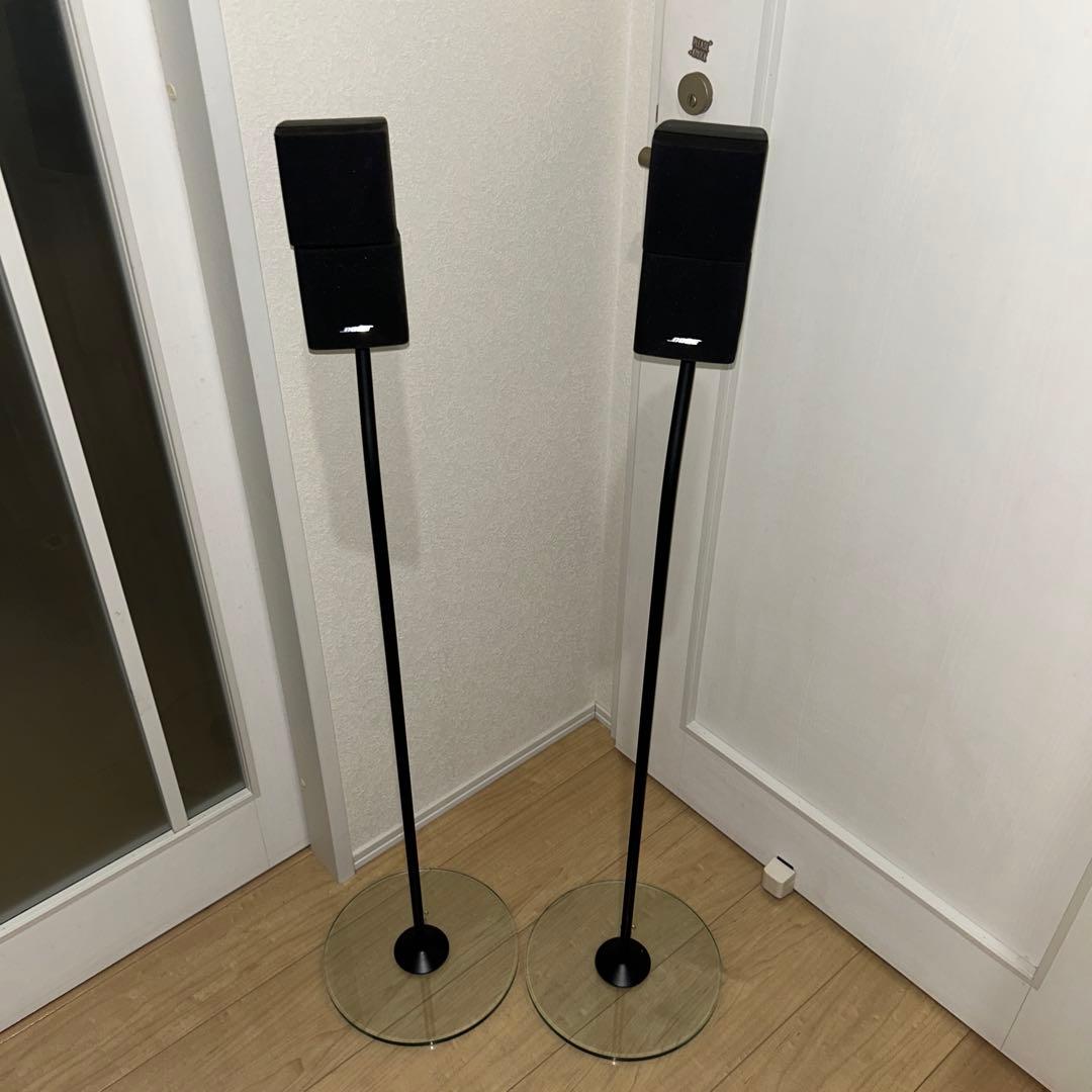 希少　動作ok BOSE サテライトスピーカー 2本クリスタルスタンド付き Yahoo!オークション -「bose サテライトスピーカー スタンド