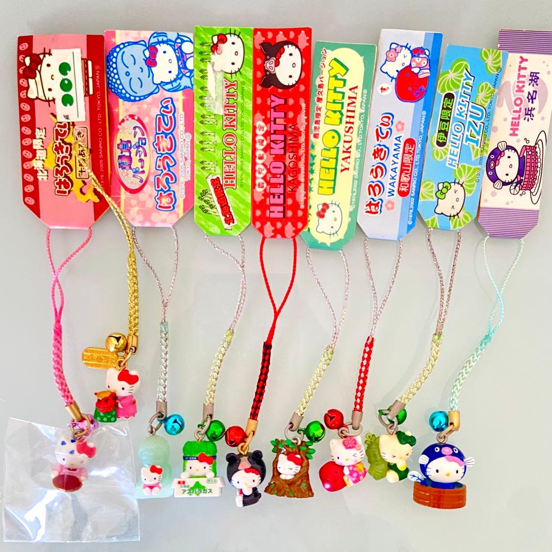 ご当地キティ ねつけストラップ　まとめ売り 16個セット】キティ 根付 ストラップ 御当地 レア｜Yahoo!フリマ（旧