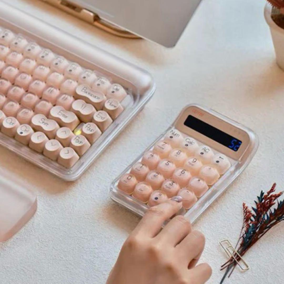 新品未使用】Lofree 電卓 ピンク リキッドファンデーション テンキー