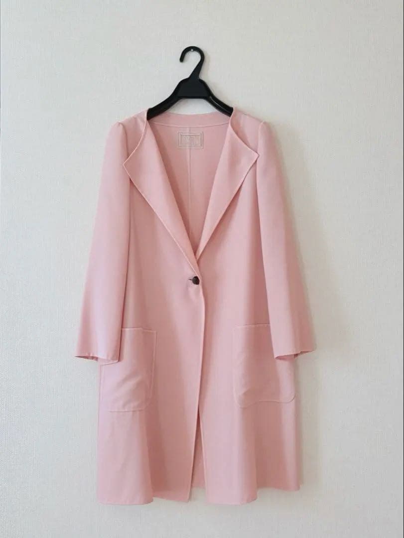 FOXEY ダブルフェイスコート ピンク サイズ38 未使用に近い極美品