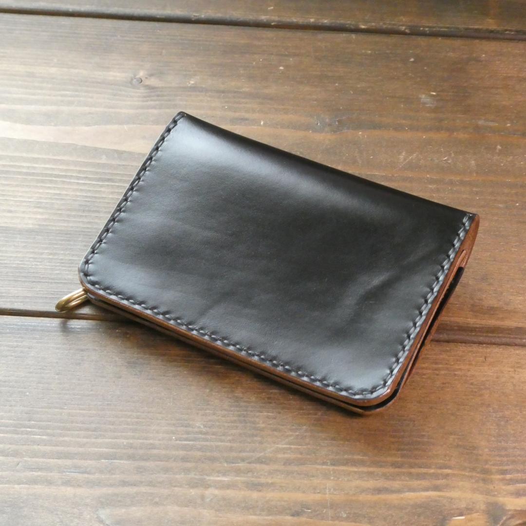 ショートトラッカーウォレットNA002S《HORWEEN社クロムエクセル 茶芯