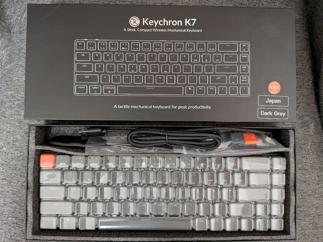 Keychron K7 E1 赤軸 US 配列 ワイヤレスメカニカルキーボード Keychron K7-E1-US 赤軸 価格比較 - 価格.com