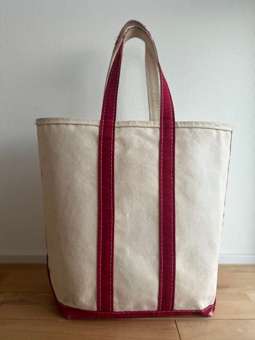 希少 ヴィンテージ エルエルビーン トート トールLLBEAN レッド