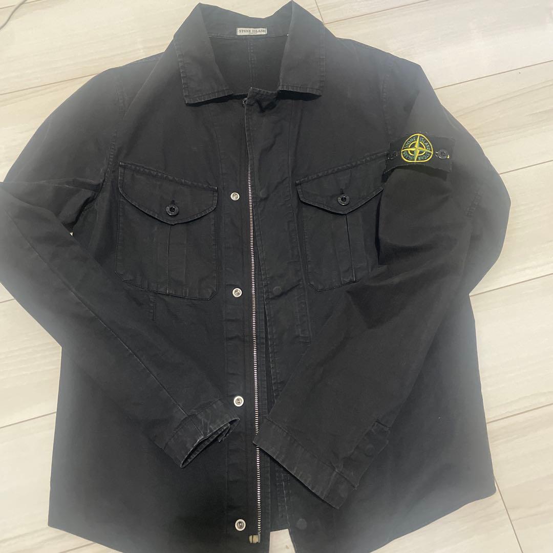 STONE  ブラックジャケット M STONE ISLAND - 【ラスト1点】4100048 / MICRO TWILL / ジャケット