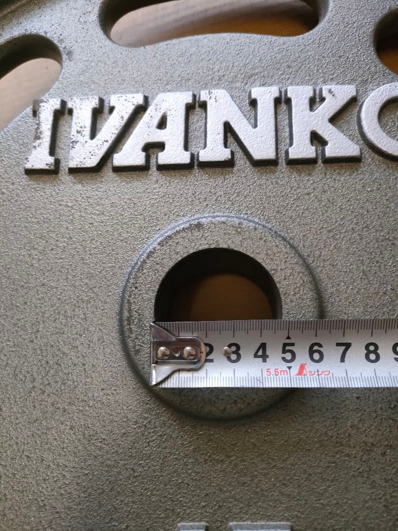 7/0603m02 IVANKO 45ポンド ダンベルプレート 2枚 - メルカリ