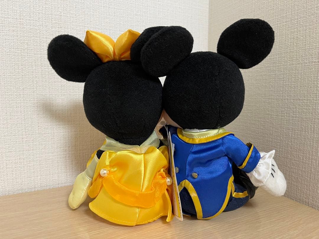 【新品未使用】美女と野獣　ミッキー＆ミニー ペアぬいぐるみ　ランド31周年