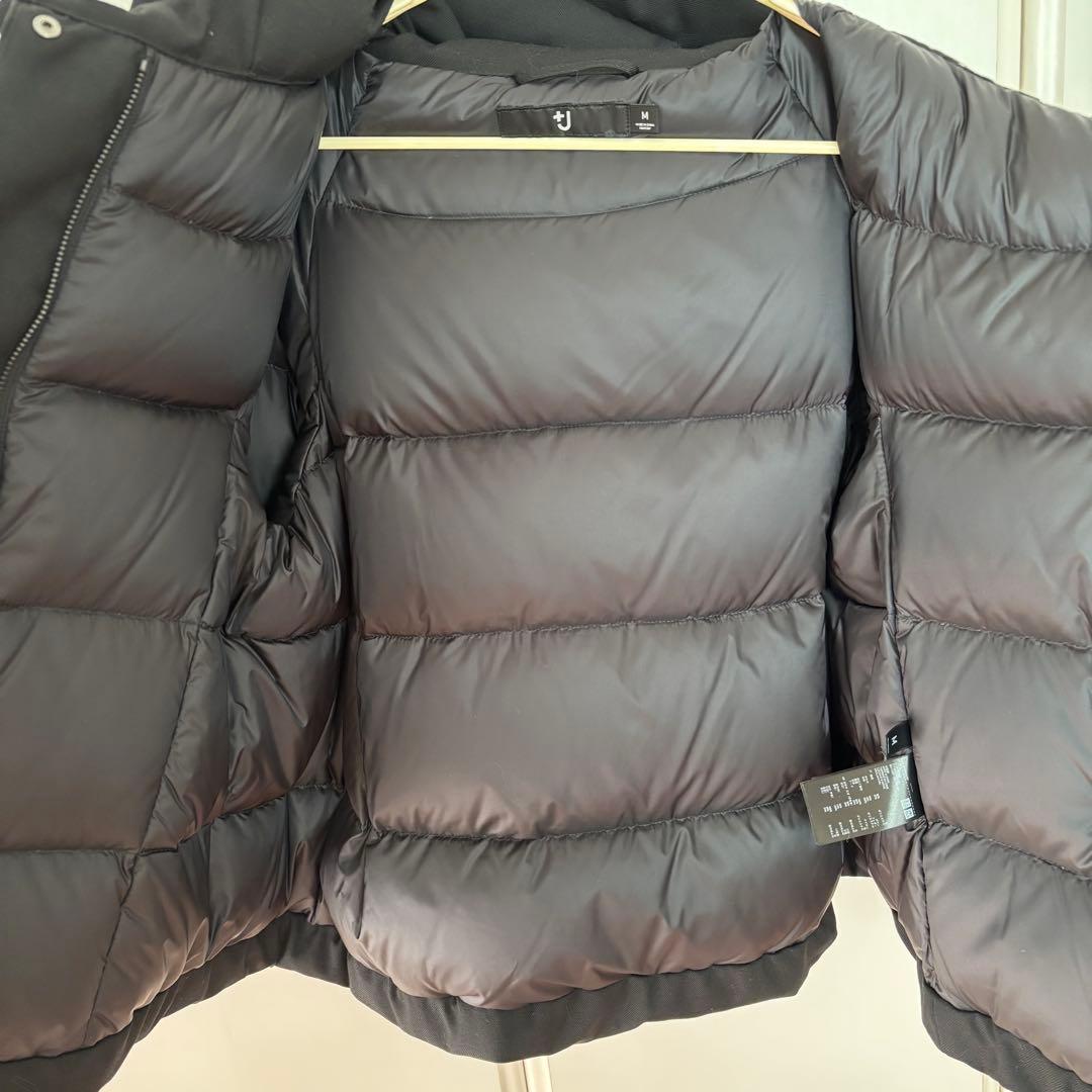 レア 初期 ユニクロ +j ジルサンダー ダウンショートパーカ 黒 ウール