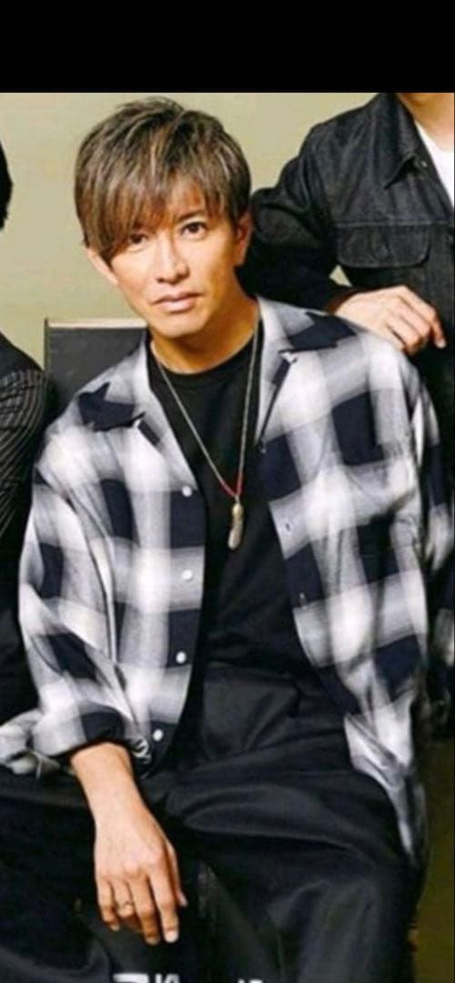 ワコマリア24FWオープンカラーオンブレチェックシャツL★キムタク着　野村訓市着 WACKO MARIA/OMBRE CHECK OPEN COLLAR SHIRT（BROWN）［オンブレ