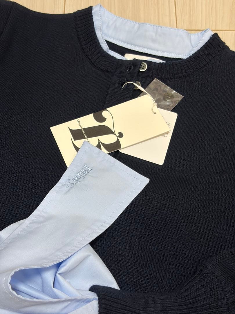 Bibiy ANGELIQUE KNIT ネイビー 新品 タグ付き 公式完売品 ANGELIQUE KNIT/154cm/着用サイズF｜Bibiy.