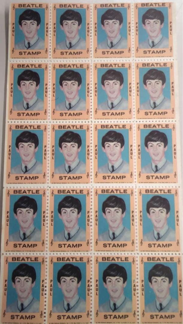 ビートルズ　切手 ビートルズ切手 希少 1964年 ビートルズ 切手100枚セット オリジナル