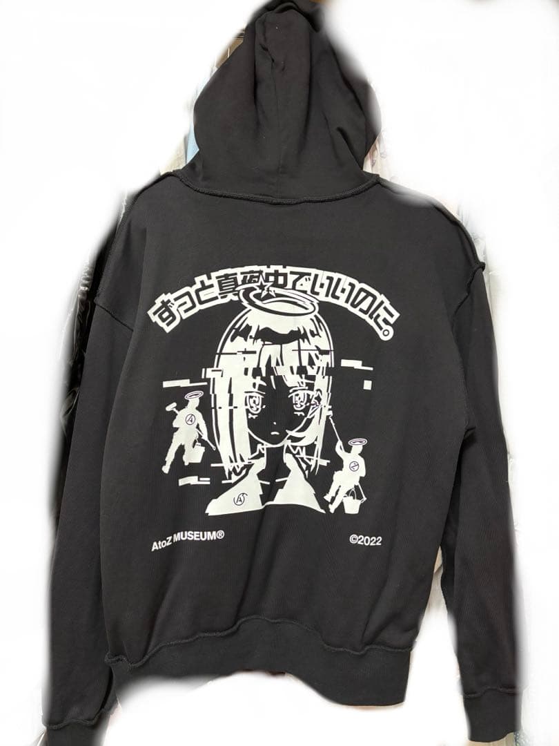 【L】AtoZ MUSEUM® ずっと真夜中でいいのに。パーカー ずとまよ 黒